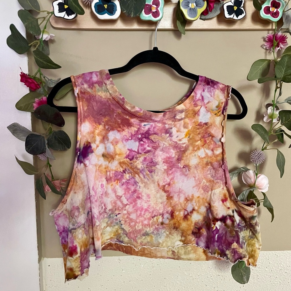 Ice Dye Cropped Tank